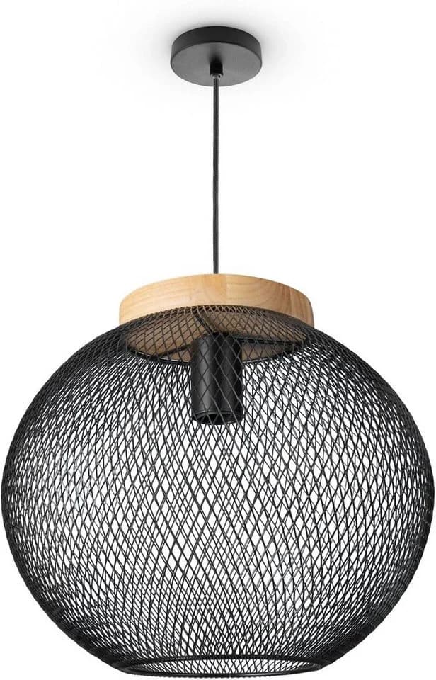 PACO HOME Pendelleuchte TRAPU Schwarz Industrial Design - Bild 2
