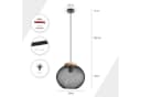 PACO HOME Pendelleuchte TRAPU Schwarz Industrial Design Bild 5