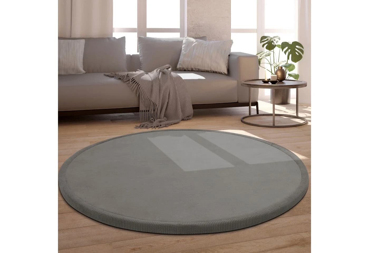 PACO HOME Teppich Tatami 475 Grau Kurzflor mit Memory Foam - Bild 2