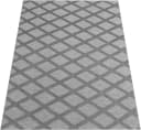 PACO HOME Teppich Utrecht 642 Grau 3D-Rautenmuster Kurzflor Bild 1