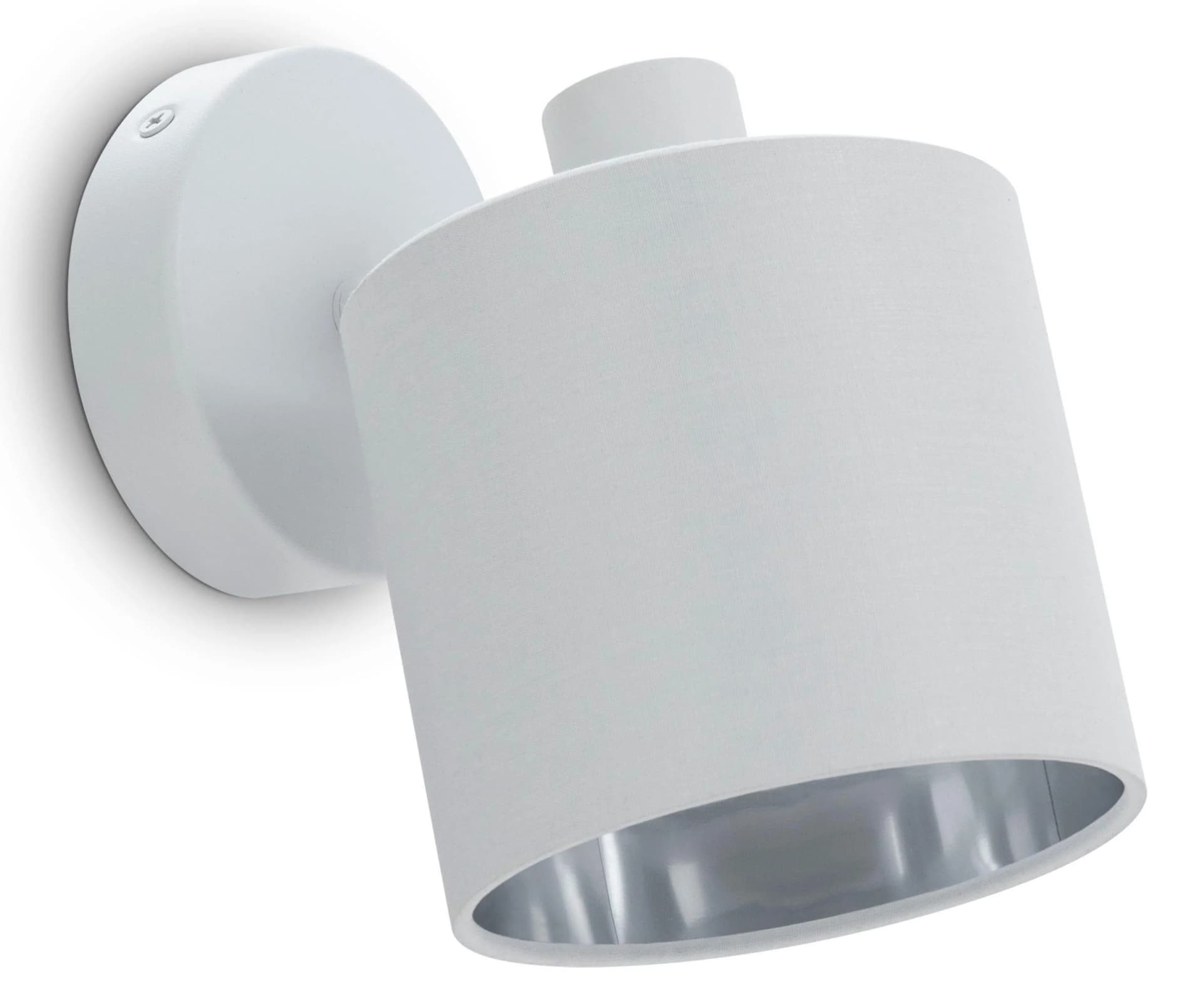 PACO HOME Wandleuchte ANIKA Weiß-Silber Stahl