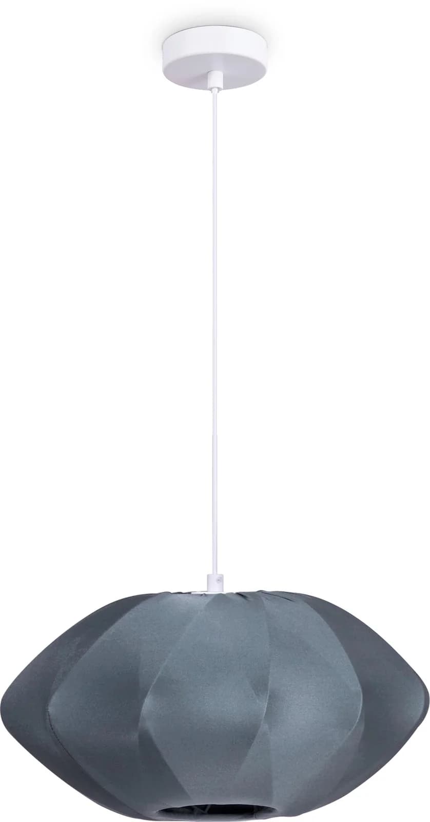 PACO HOME Pendelleuchte Hugo PD1 Weiß Aluminium