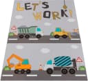 Paco Home Kinderteppich Bino 578 Grau Autos & Baustelle Bild 1