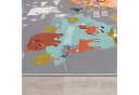 PACO HOME Kinderteppich Bino 581 Grau Weltkarte Motiv Bild 5