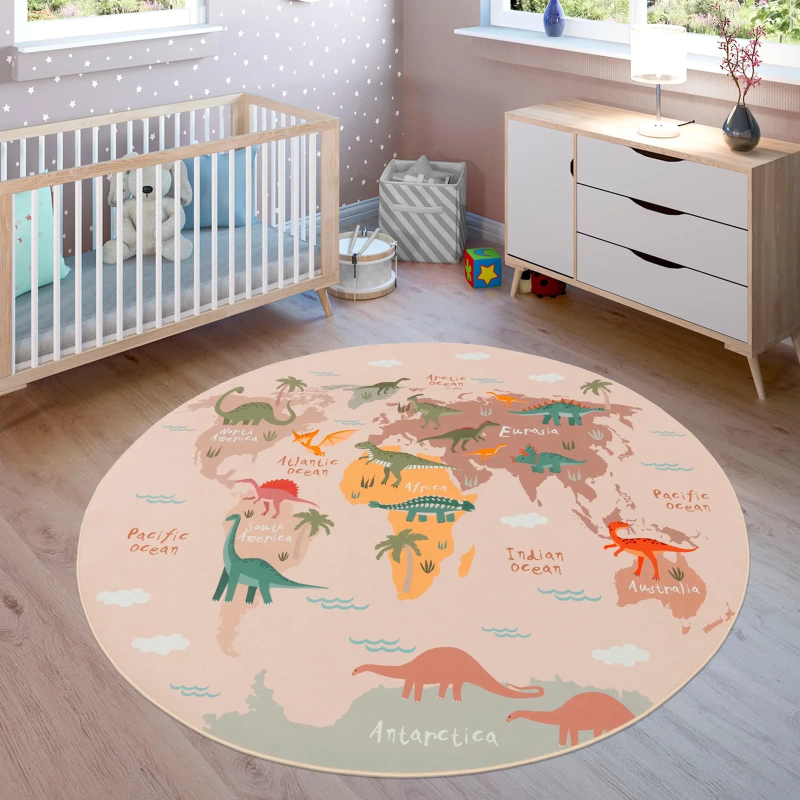 Paco Home Kinderteppich Bino 583 Beige Rund