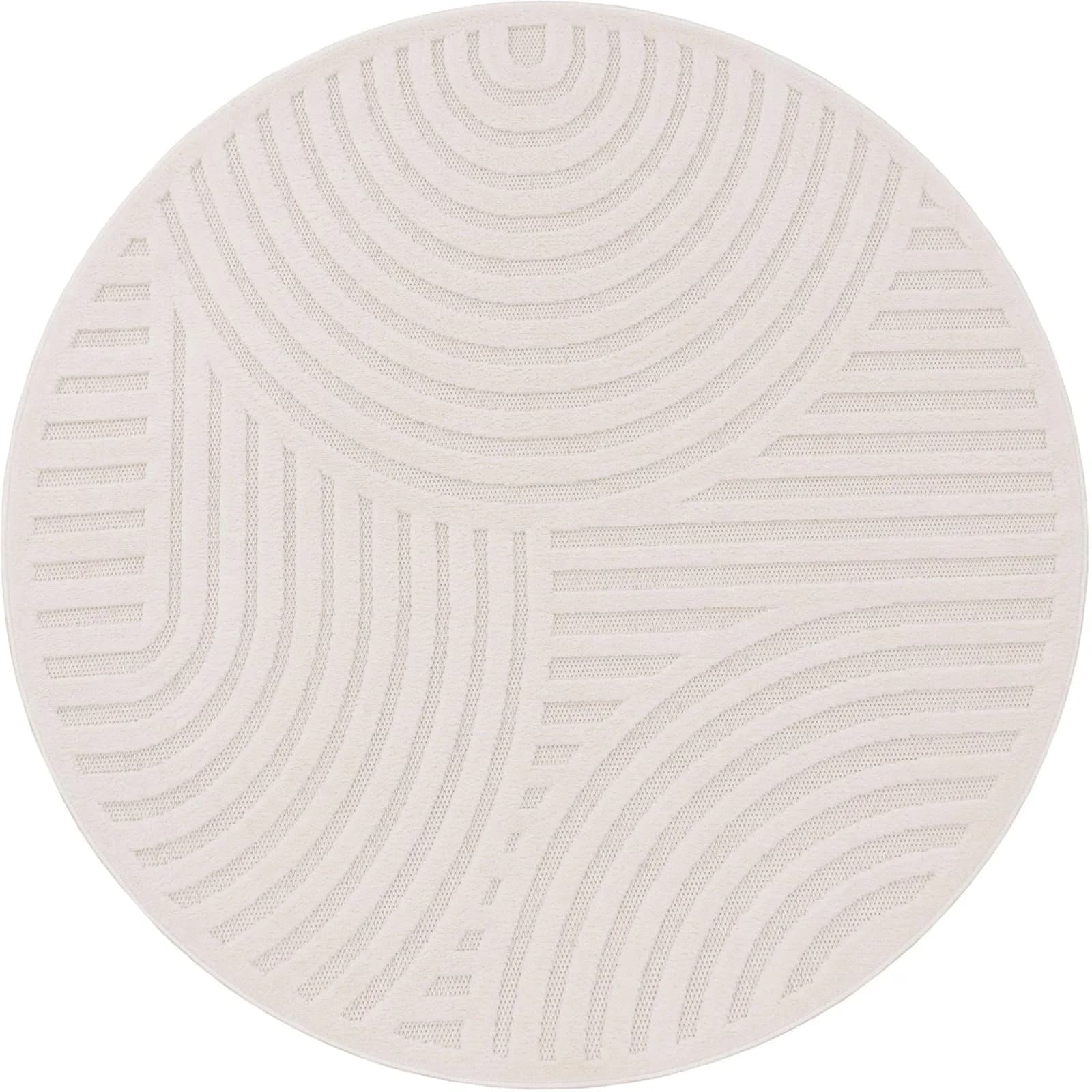 PACO HOME Teppich Livorno 674 Beige Creme Outdoor 200cm