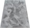 PACO HOME Hochflor-Teppich Arnheim Grau Rauten-Muster Bild 2
