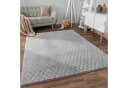 PACO HOME Hochflor-Teppich Arnheim Grau Rauten-Muster Bild 4