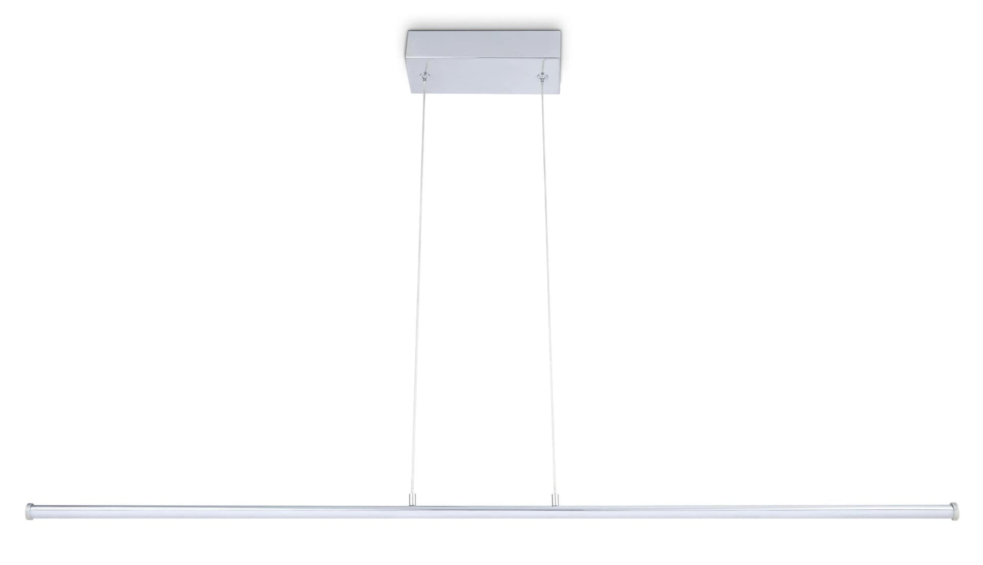 PACO HOME Pendelleuchte DEA Chrom-Weiß LED dimmbar