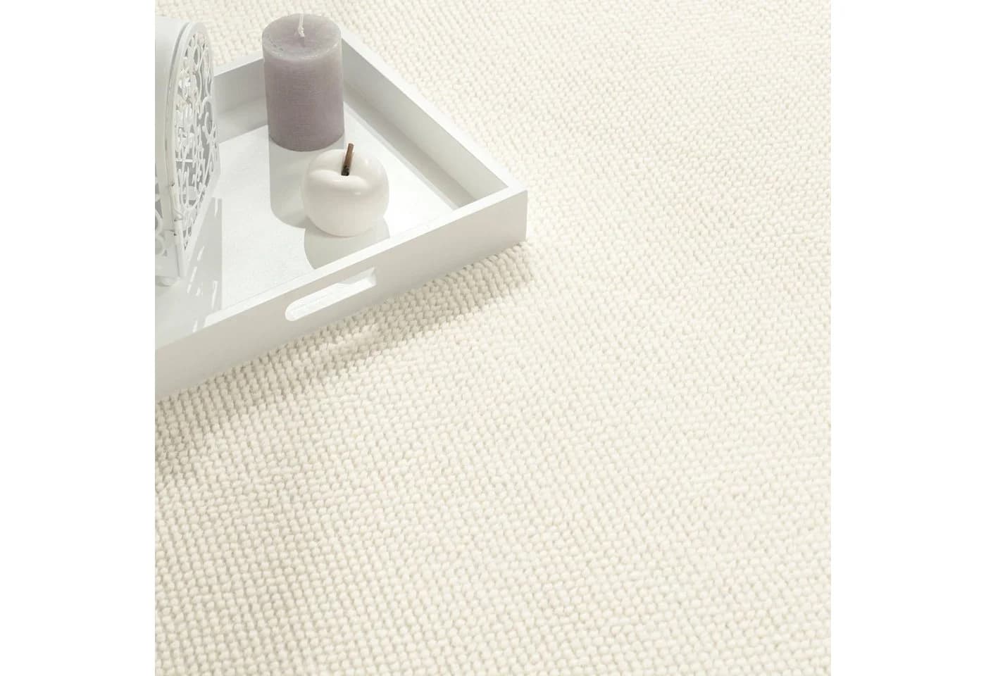 PACO HOME Teppich Sevilla 521 Creme Uni Hoch-Tief Effekt - Bild 5