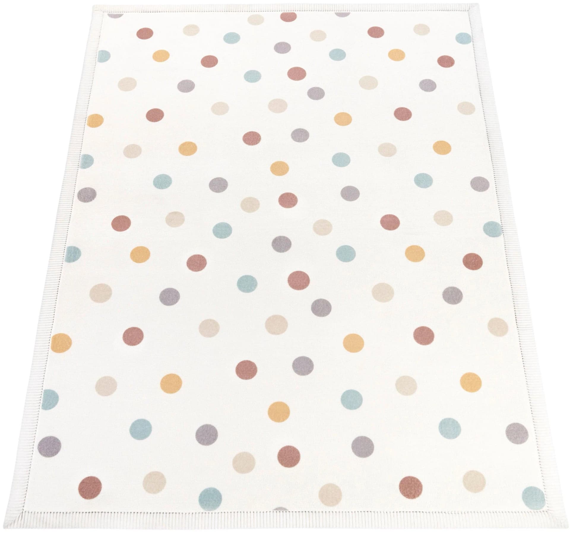PACO HOME Kinderteppich Emilia 351 Bunt Gepunktet Kurzflor