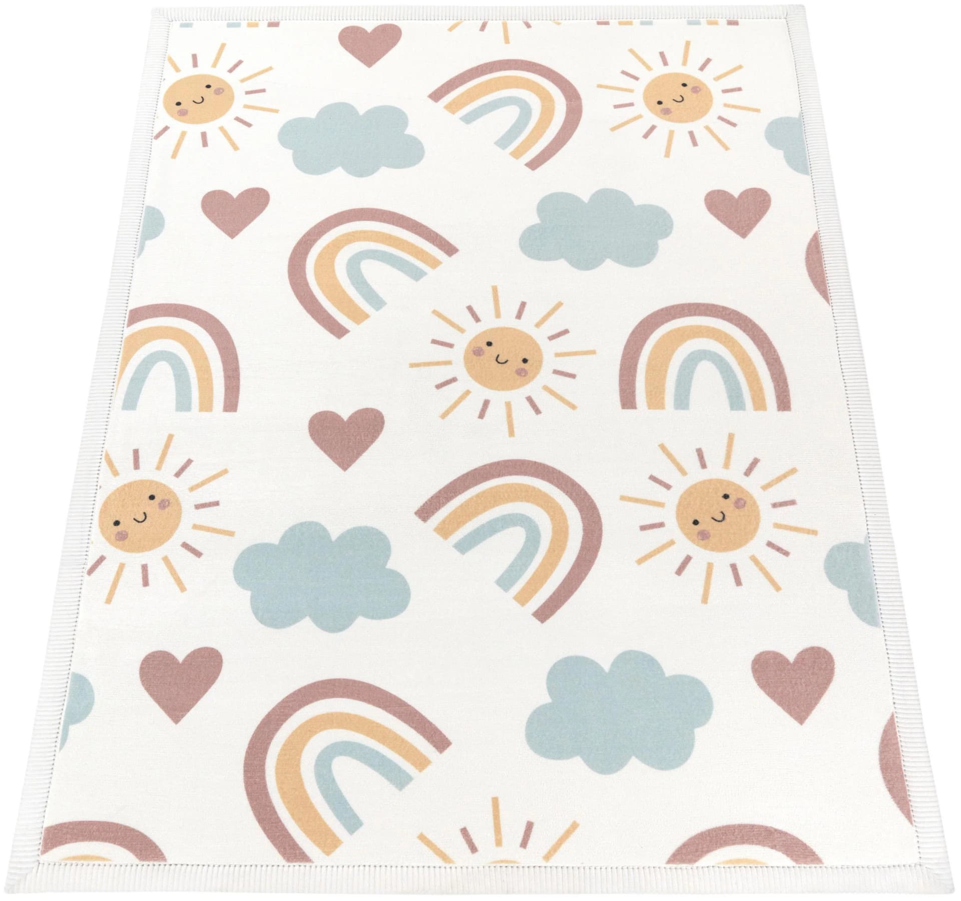 Paco Home Kinderteppich Emilia 352 Bunt Kurzflor