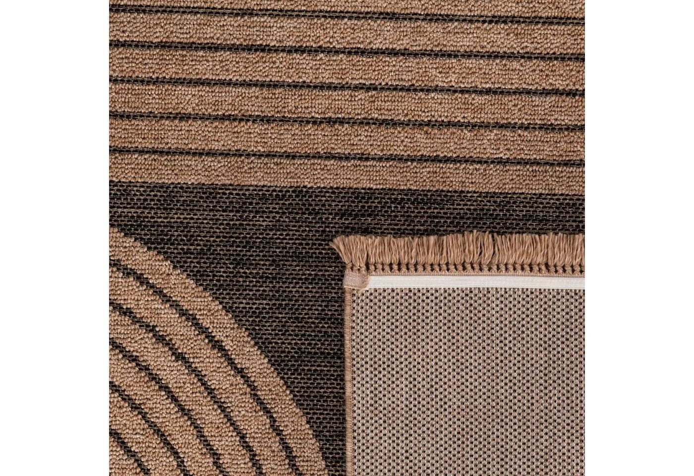 Paco Home Teppich Anthrazit Meliert Geometrisch Outdoor Geeignet - Bild 3