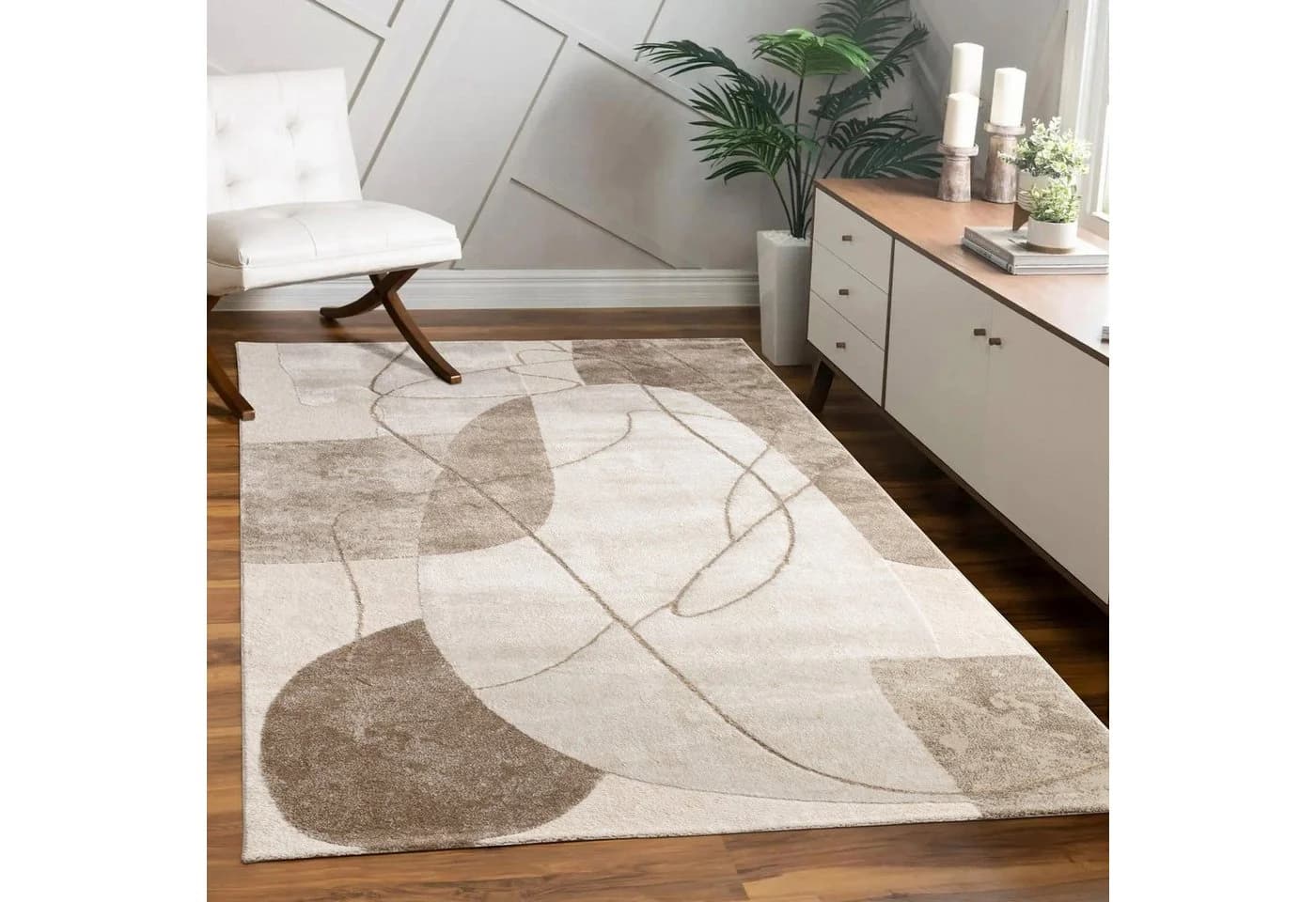 PACO HOME Teppich Tuana 217 Beige Kurzflor Modern - Bild 2