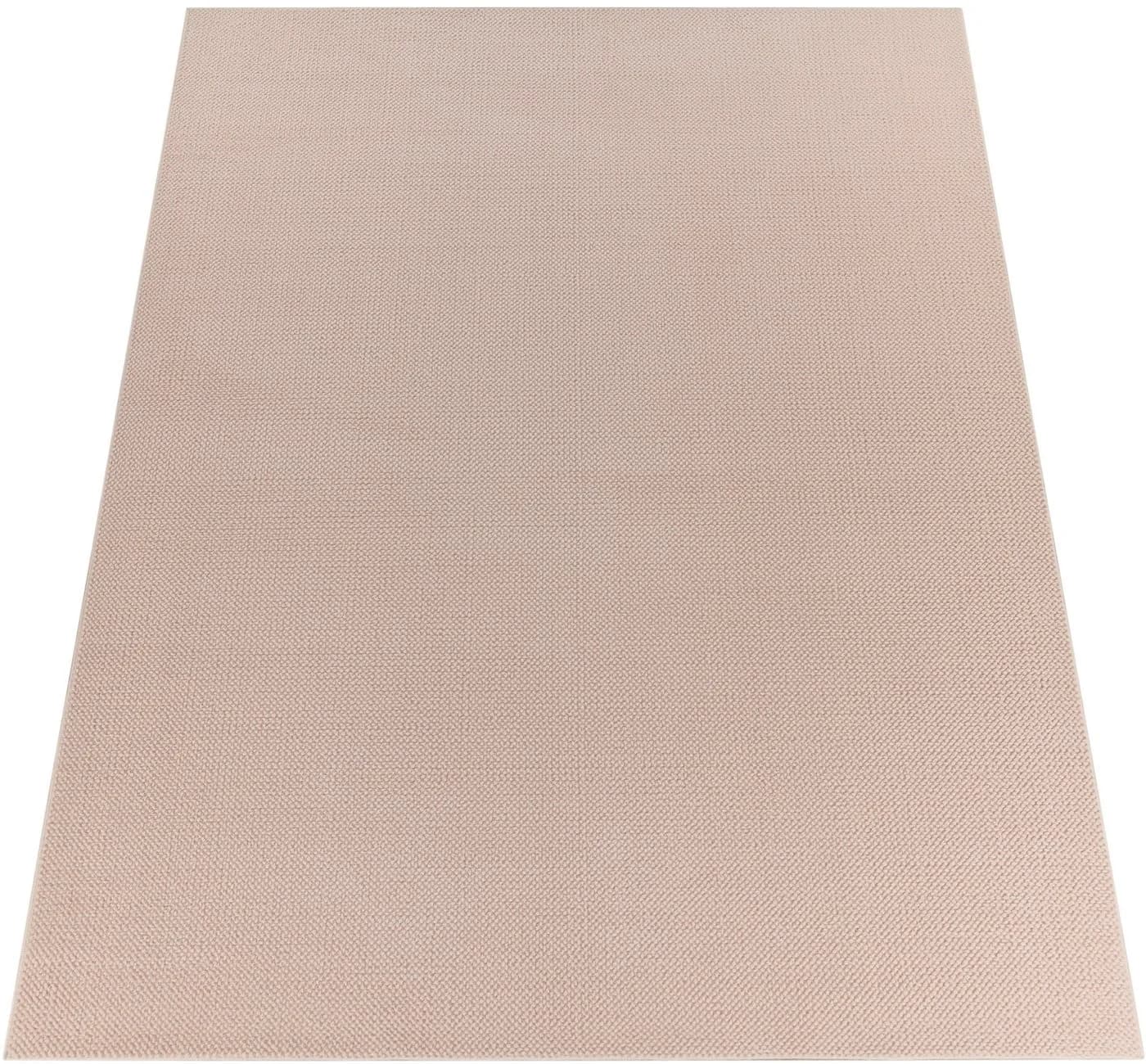 MY HOME Teppich Ciney Beige Kurzflor Hoch-Tief Effekt Skandi Design