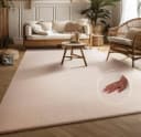 MY HOME Teppich Ciney Beige Kurzflor Hoch-Tief Effekt Skandi Design Bild 2