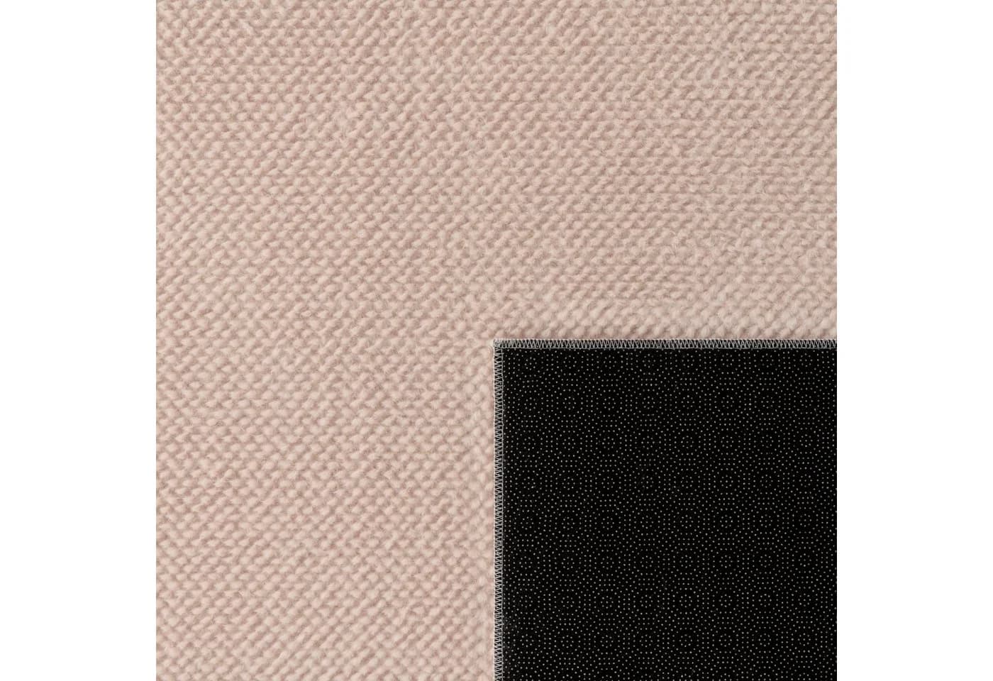 MY HOME Teppich Ciney Beige Kurzflor Hoch-Tief Effekt Skandi Design - Bild 3