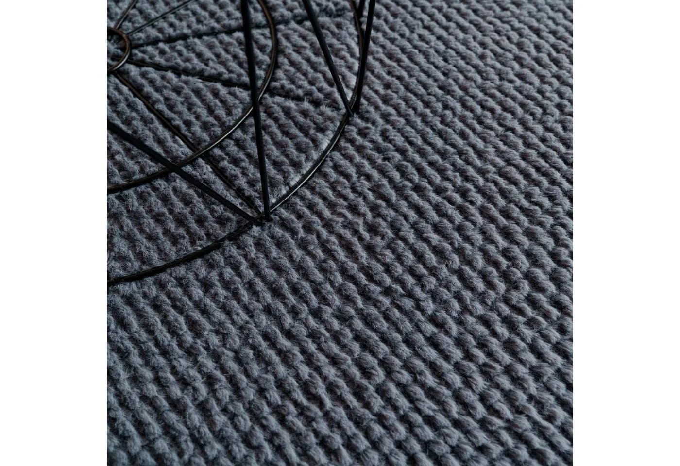 MY HOME Teppich Ciney Anthrazit Kurzflor Hoch-Tief Effekt - Bild 5