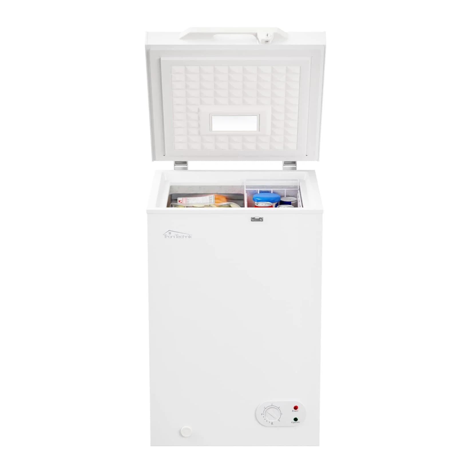 TroniTechnik Gefriertruhe Kühltruhe BORGAR PRO 110 Liter LED-Licht