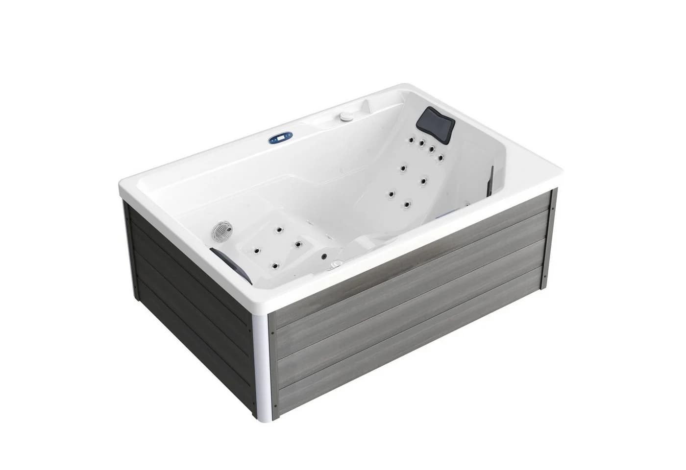 TroniTechnik Whirlpool Outdoor Spa GALERA Weiß mit LED und Heizung - Bild 4