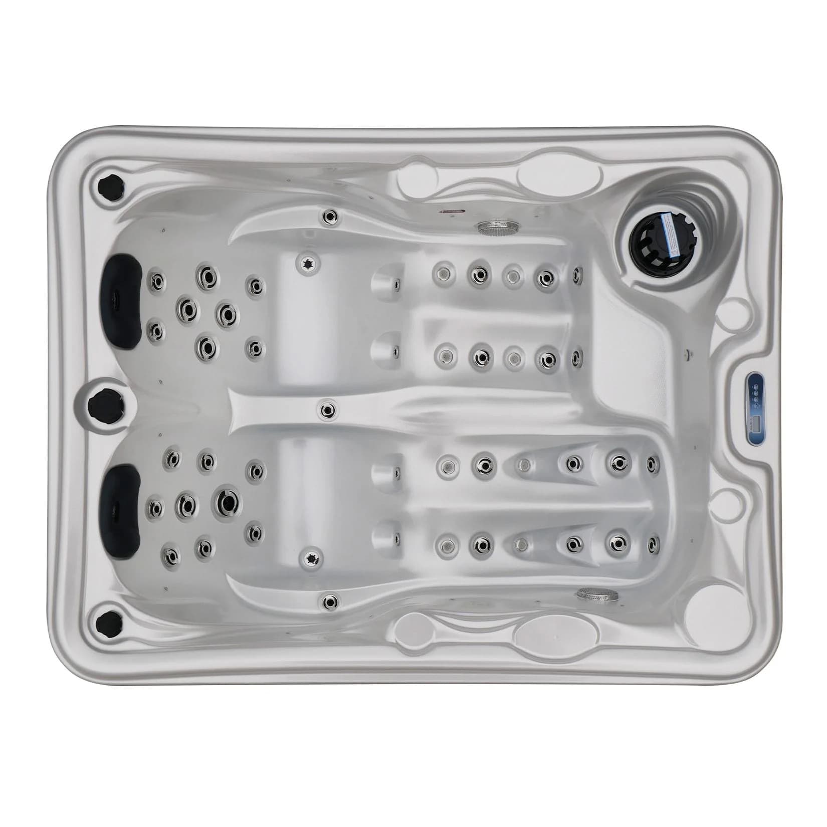 TroniTechnik Outdoor Whirlpool 2 Personen Sanitäracryl Winterfest Isoliert LED