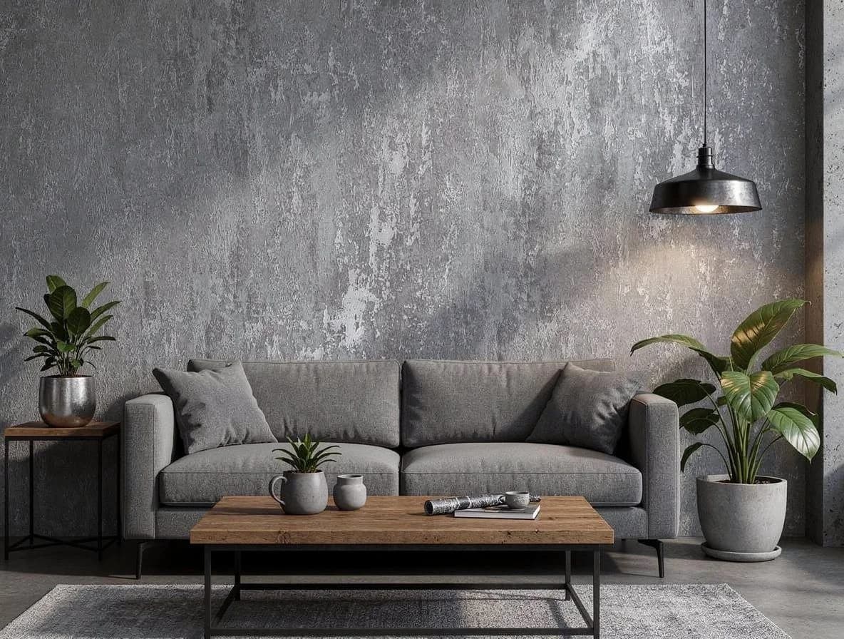 Newroom Vliestapete Specta Argento Grau Silber Betonoptik Industrial Modern - Bild 2