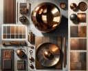 Newroom Vliestapete Malwi Orange Betonoptik Industrial Bild 4