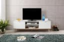 Newroom Lowboard Weiß 160 cm Skandinavisches TV Board Bild 1