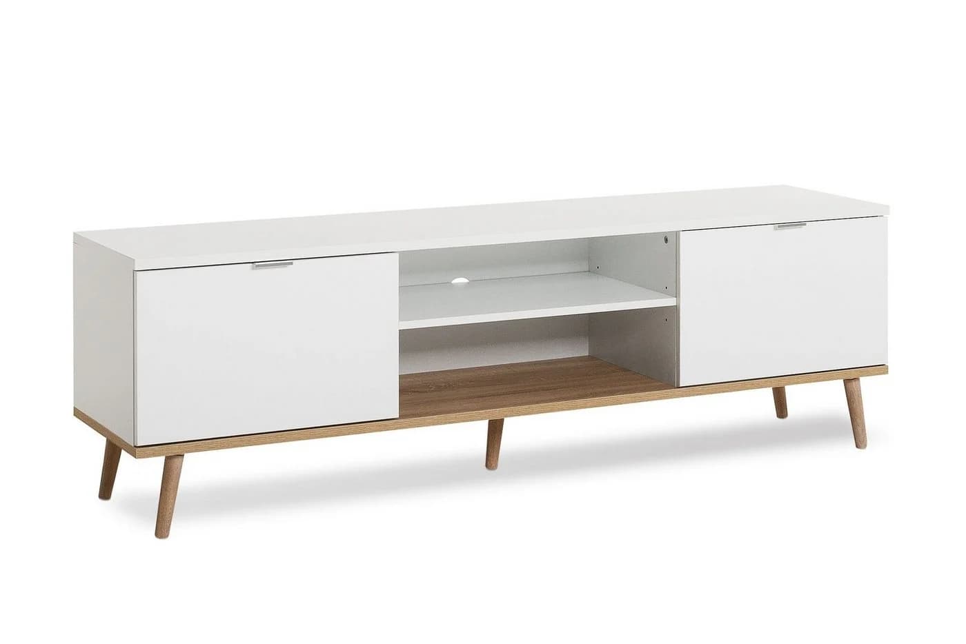 Newroom Lowboard Weiß 160 cm Skandinavisches TV Board - Bild 2