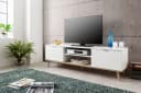 Newroom Lowboard Weiß 160 cm Skandinavisches TV Board Bild 3