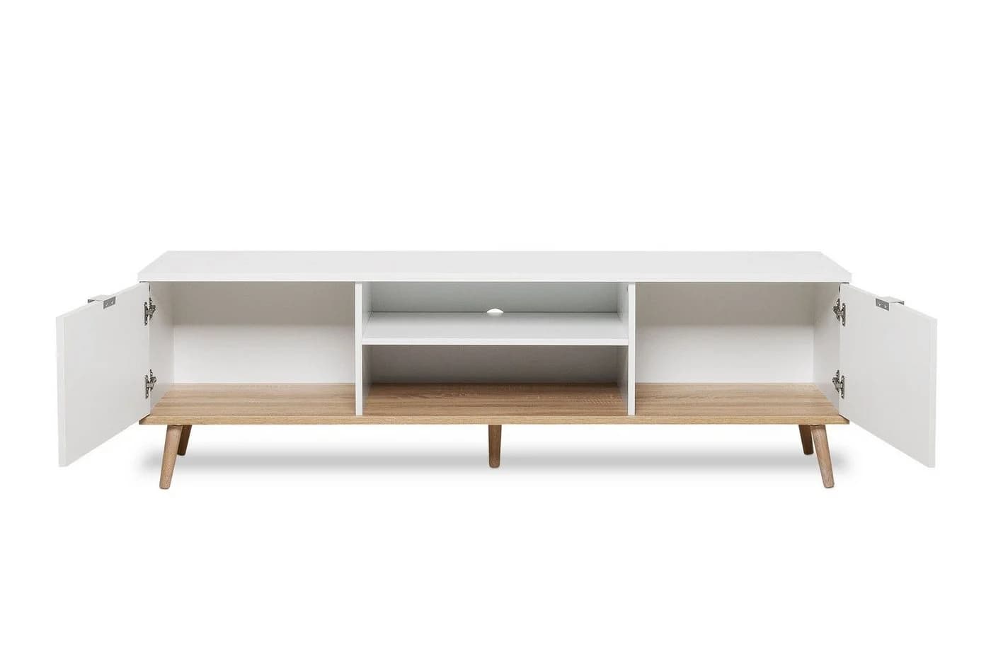 Newroom Lowboard Weiß 160 cm Skandinavisches TV Board - Bild 5