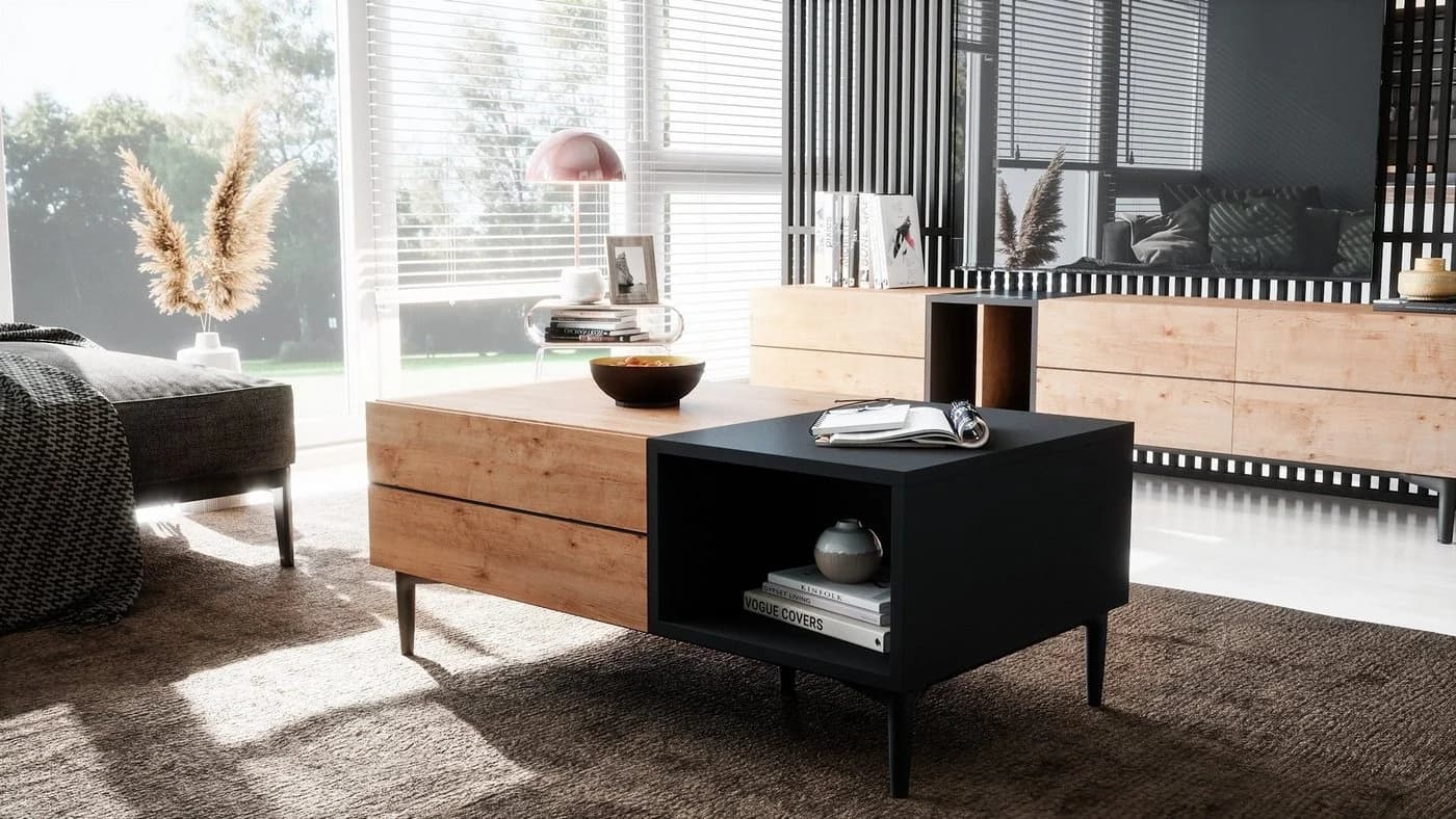 Newroom Couchtisch Nizza Wildeiche Vintage