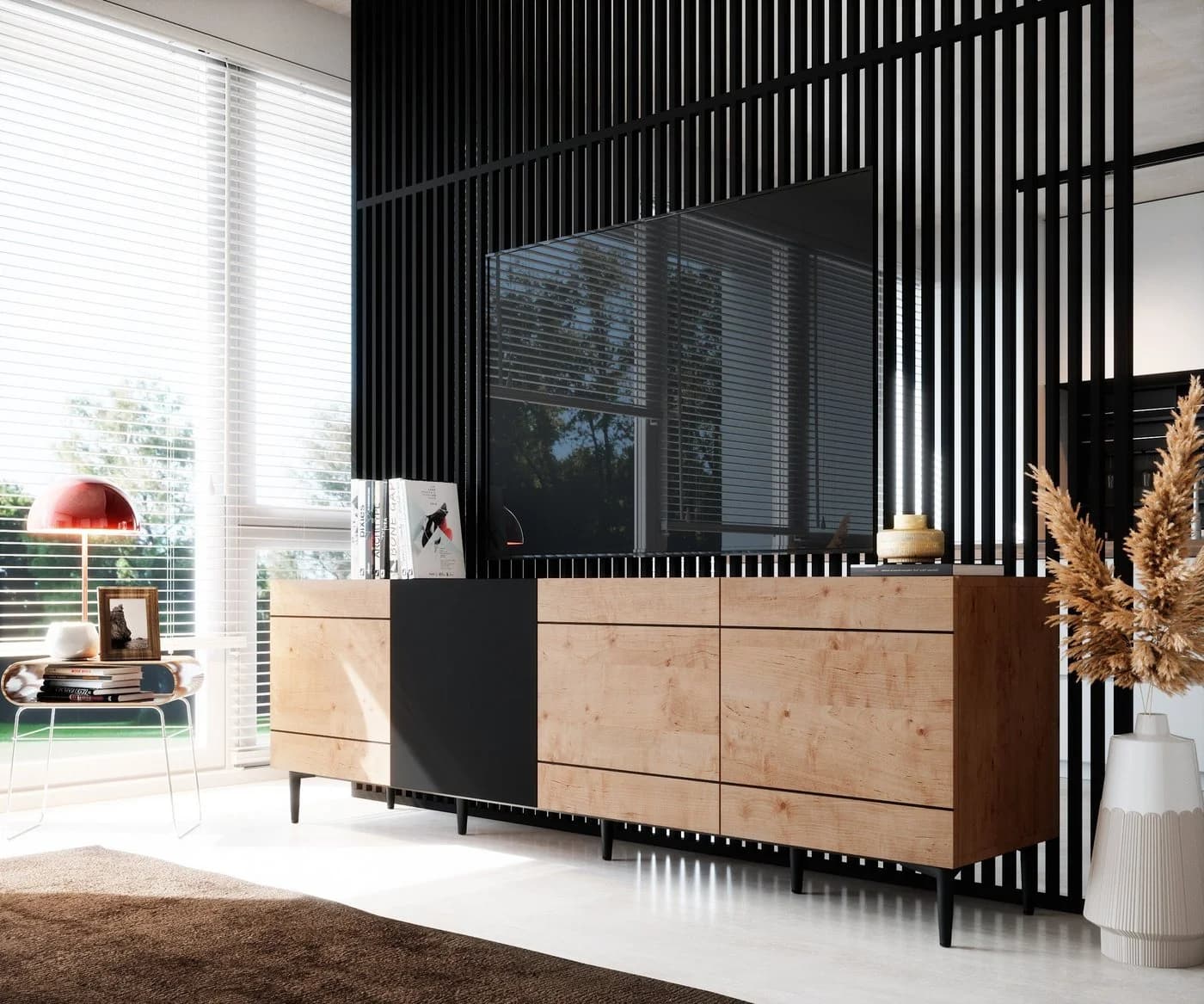 Newroom Sideboard Nizza Wildeiche Vintage Industrial Highboard Anrichte