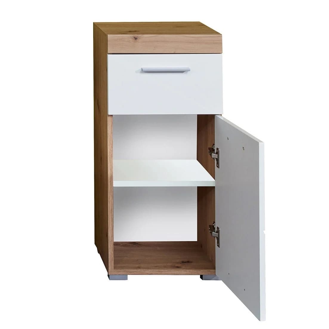 Newroom Kommode Weiß Hochglanz Wildeiche 37 cm - Bild 5