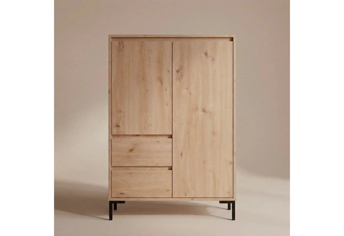 Newroom Highboard Wildeiche Optik Industrial Vintage