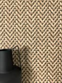 Newroom Vliestapete Hisako Flechtoptik Beige Schwarz Bild 2