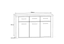 Newroom Sideboard Cosima Modern Beige Sonoma Eiche Bild 3