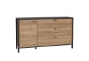Newroom Sideboard Schwarz Eiche 151 cm Modern Bild 2