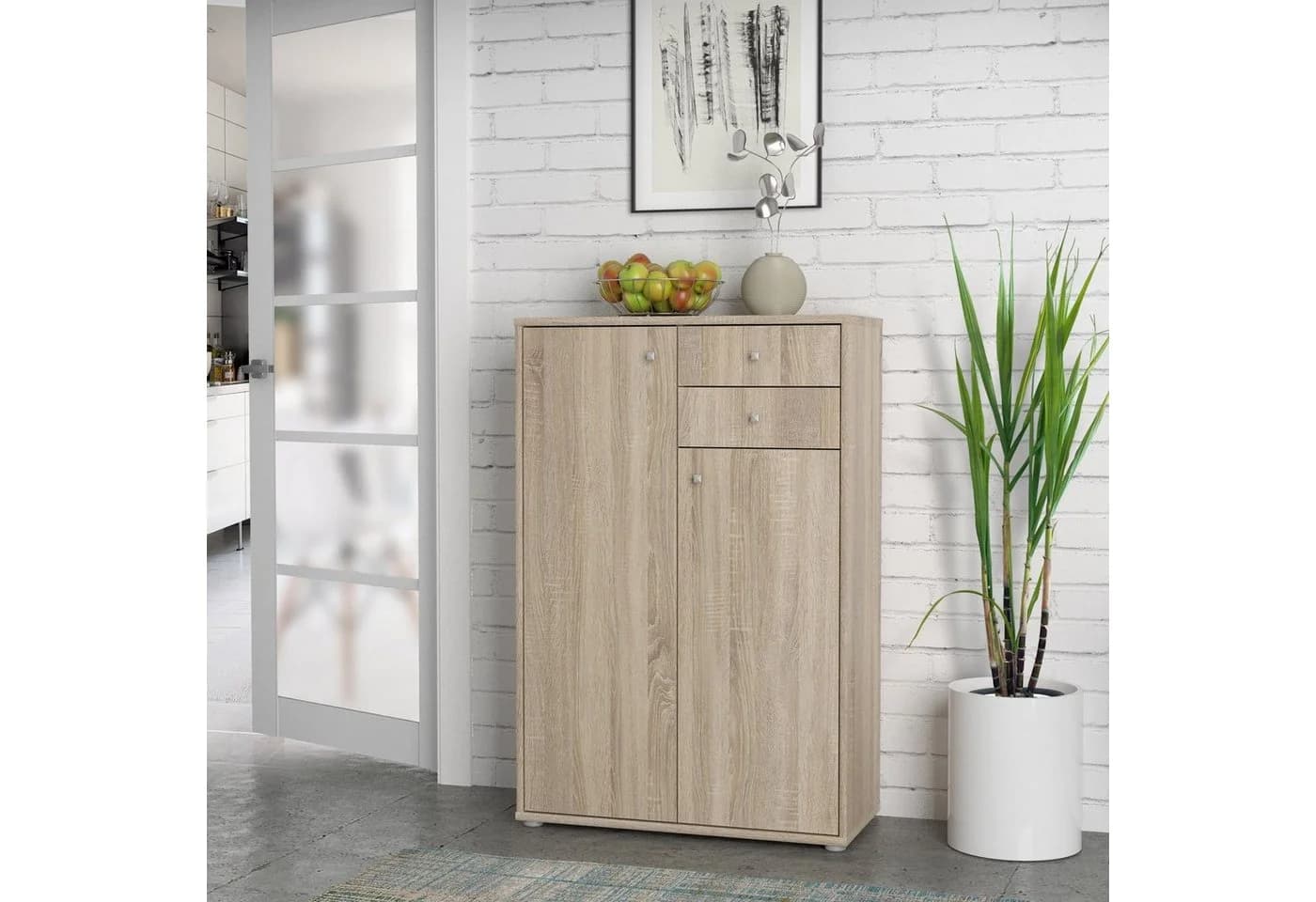 Newroom Kommode Albus Modern Beige Holzwerkstoff