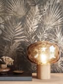 Newroom Vliestapete Tina Braun Beige Dschungel Monstera Modern Bild 1