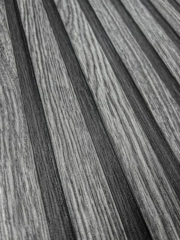 Newroom Vliestapete Barcley Black Holzwand Schwarz - Bild 3