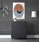 Newroom Vliestapete Barcley Black Holzwand Schwarz Bild 5
