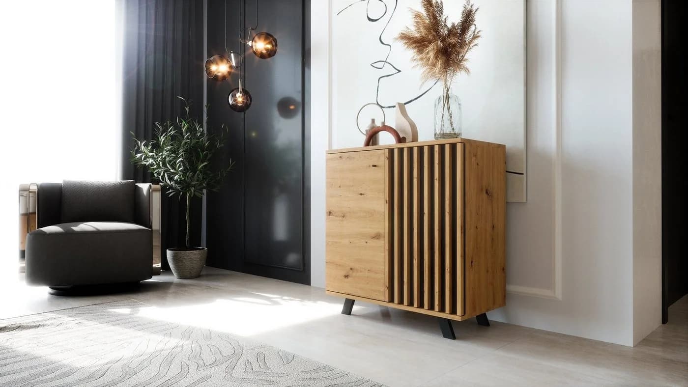 Newroom Kommode Barea Wildeiche Modern Vintage Sideboard Anrichte