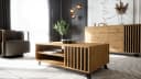 Newroom Couchtisch Barea Wildeiche Anthrazit Wohnzimmertisch Modern Bild 1