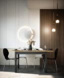 Newroom Esstisch Wildeiche-Optik anthrazit ausziehbar Bild 1