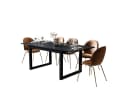 Newroom Esstisch Vincent Schwarz Schiefer Modern Ausziehbar Bild 2