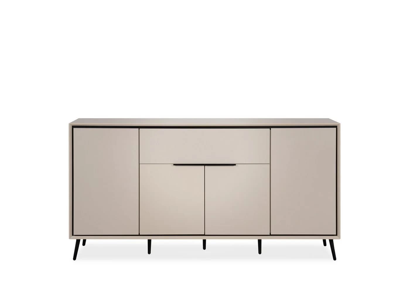 Newroom Sideboard Schwarz Sandgrau 175 cm mit Softclose - Bild 2