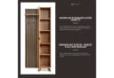 Newroom Kompaktgarderobe Wildeiche Garderobe Schuhregal Flurgarderobe Modern Vintage Bild 5