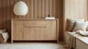 Newroom Sideboard Eiche Braun 164 cm Modern Grifflos Bild 3