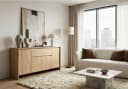 Newroom Sideboard Eiche Braun 164 cm Modern Grifflos Bild 4